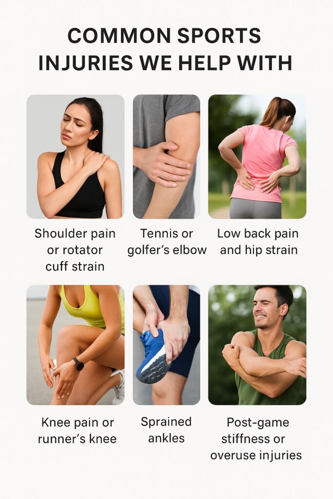 Chiropractor treating patients with back pain, neck pain, sciatica, headaches, sports injuries, and pregnancy-related discomfort in Libertyville clinic.